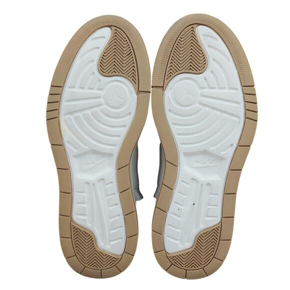 Nike Air Jordan 1 Elevate High White Tan Womens 10 Platform Side Zip Comfortable - Picture 9 of 12